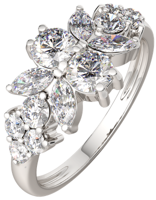 Кольцо из серебра ZORKA 0210801.ZZ (р.17.5, с фианитами)