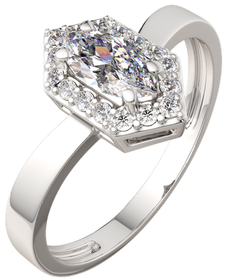 Кольцо из серебра ZORKA 0210471.ZZ (р.17.5, с фианитами)