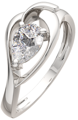 Кольцо из серебра ZORKA 0210852.ZZ (р.17, с фианитом)