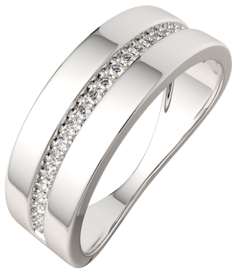 Кольцо из серебра ZORKA 0210865.ZZ (р.17, с фианитами)