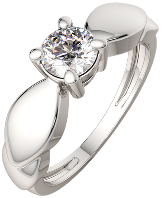 Кольцо из серебра ZORKA 0210870.ZZ (р.18, с фианитом)