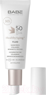 Крем солнцезащитный Laboratorios Babe Fluid Sunscreen Healthy Aging+ SPF 50 (40мл)