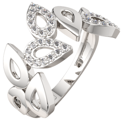 Кольцо из серебра ZORKA 0210874.ZZ (р.17.5, с фианитами)