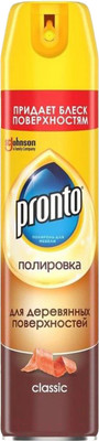 Полироль для мебели Pronto Классик для деревянных поверхностей / 864905 (250мл)