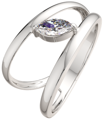 Кольцо из серебра ZORKA 0210944 (р.17.5, с фианитом)