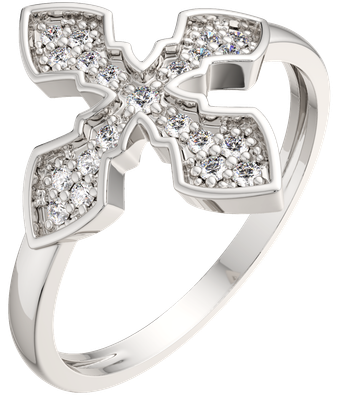 Кольцо из серебра ZORKA 0210963 (р.17, с фианитами)