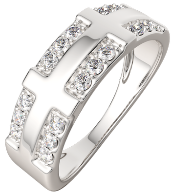 Кольцо из серебра ZORKA 0210971.ZZ (р.17, с фианитами)