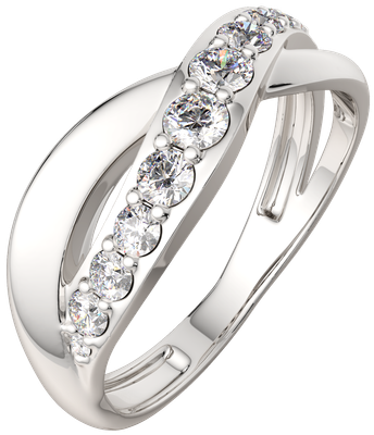 Кольцо из серебра ZORKA 0210993.ZZ (р.17.5, с фианитами)