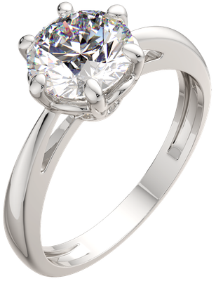 Кольцо из серебра ZORKA 0210891.ZZ (р.17, с фианитом)