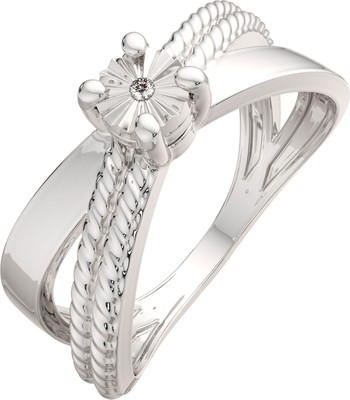 Кольцо из серебра ZORKA 02D0005 (р.17.5, с бриллиантом)