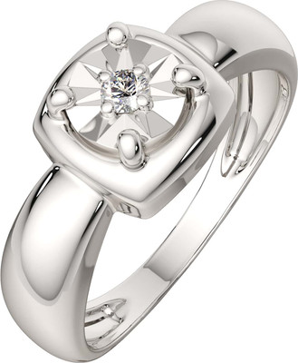 Кольцо из серебра ZORKA 02D0009 (р.17.5, с бриллиантом)