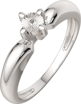 Кольцо из серебра ZORKA 02D0028.ZZ (р.17, с бриллиантом)