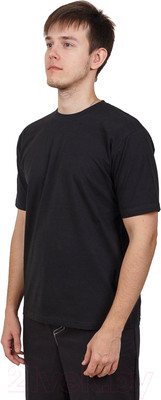 Футболка Sardoba Tekstil х/б 160гр (7XL, черный)