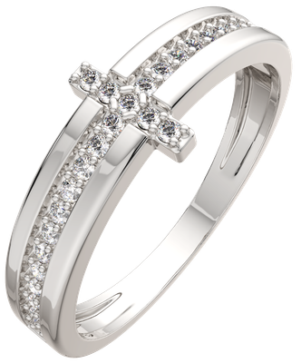 Кольцо из серебра ZORKA 0210895.ZZ (р.17, с фианитами)