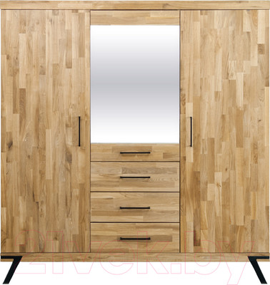 Шкаф Dipriz Flevers 3дв 3ящ / Д.70052 (дуб/натуральный)