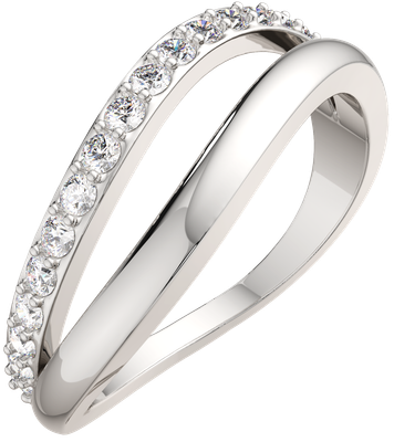 Кольцо из серебра ZORKA 0210896.ZZ (р.17.5, с фианитами)