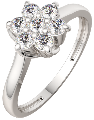 Кольцо из серебра ZORKA 0210900.ZZ (р.17, с фианитами)