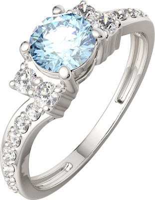 Кольцо из серебра ZORKA 02S4051 (р.16.5, с топазом и фианитами)