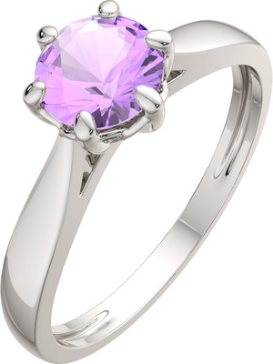 Кольцо из серебра ZORKA 02S6037 (р.18, с аметистом)