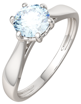 Кольцо из серебра ZORKA 02S4036.ZZ (р.17, с топазом)