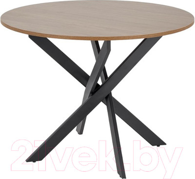 Обеденный стол Halmar Edgar / V-CH-EDGAR-ST-ORZECHOWY (орех/черный)