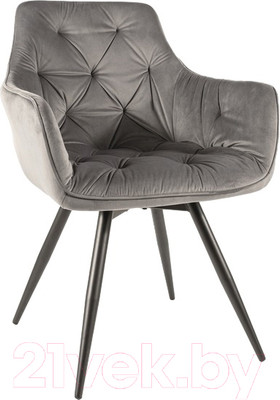Стул Signal Mango (Velvet Bluvel 14 серый/черный)