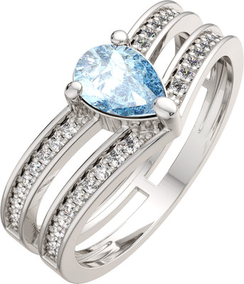 Кольцо из серебра ZORKA 02S4029 (р.18, с топазом и фианитами)