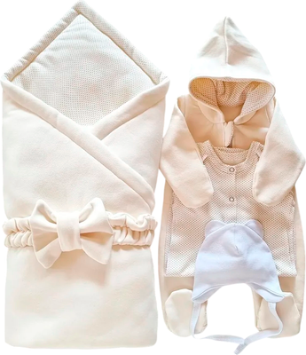 Набор на выписку Sofi Весенний / 5028-4 (молочный)