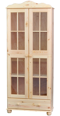 Шкаф с витриной Dipriz Бритта / Д.30012.7 (без отделки)