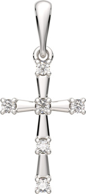 Крестик из серебра ZORKA 0440324.ZZ (с фианитами)