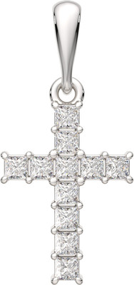 Крестик из серебра ZORKA 0440362.ZZ (с фианитами)