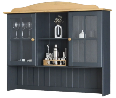 Шкаф навесной Dipriz Lena Д.73012.3 (серый воск/антик)