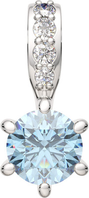 Подвеска из серебра ZORKA 04S4048 (с топазом и фианитами)