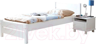 Односпальная кровать Dipriz Bora 90 / Д.80067.1 (белый)