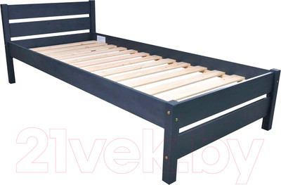 Односпальная кровать Dipriz Bora 90 / Д.80067.3 (серый)