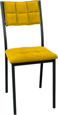 Стул Древпром Дункан ДП2-20 (черный матовый/мадера горчица)