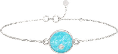 Браслет из серебра ZORKA 0640086 (18см, с фианитом)