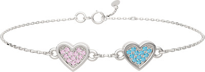 Браслет из серебра ZORKA 06401080.ZZ (18см, с фианитами)