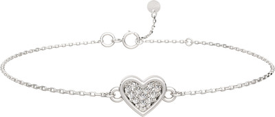 Браслет из серебра ZORKA 06401102.ZZ (18см, с фианитами)