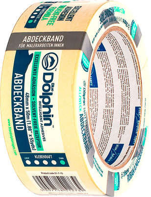 Лента малярная Blue Dolphin 0.048x50м (желтый)