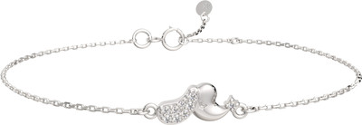 Браслет из серебра ZORKA 06401327 (18см, с фианитами)