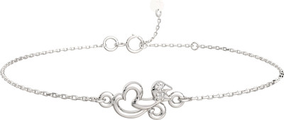 Браслет из серебра ZORKA 0640380 (18см, с фианитами)