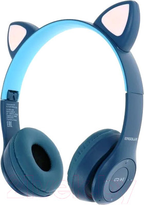 Наушники детские Ergolux ELX-BTHP02-C06 (синий)