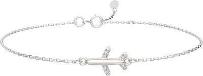 Браслет из серебра ZORKA 0640072 (18см, с фианитами)