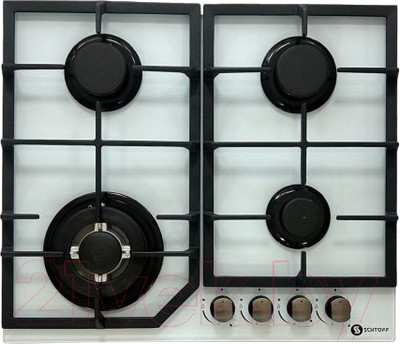 Газовая варочная панель Schtoff H 6034 C30 IS (белый)