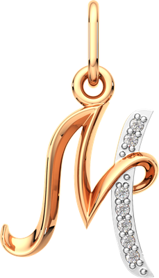 Подвеска из розового золота ZORKA 440438/M.14K.R.ZZ (с фианитами)