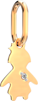 Подвеска из розового золота ZORKA 4D0056.9K (с бриллиантом)