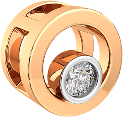 Подвеска из розового золота ZORKA 4D0063.9K (с бриллиантом)