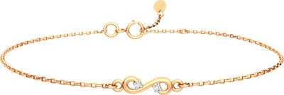 Браслет из розового золота ZORKA 640089.14K.R (18см, с фианитами)