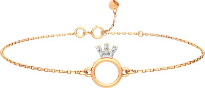 Браслет из розового золота ZORKA 640090.14K.R.ZZ (18см, с фианитами)